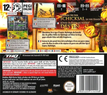 Age of Empires - Mythologies (Europe) (En,Fr,De,Es,It) box cover back